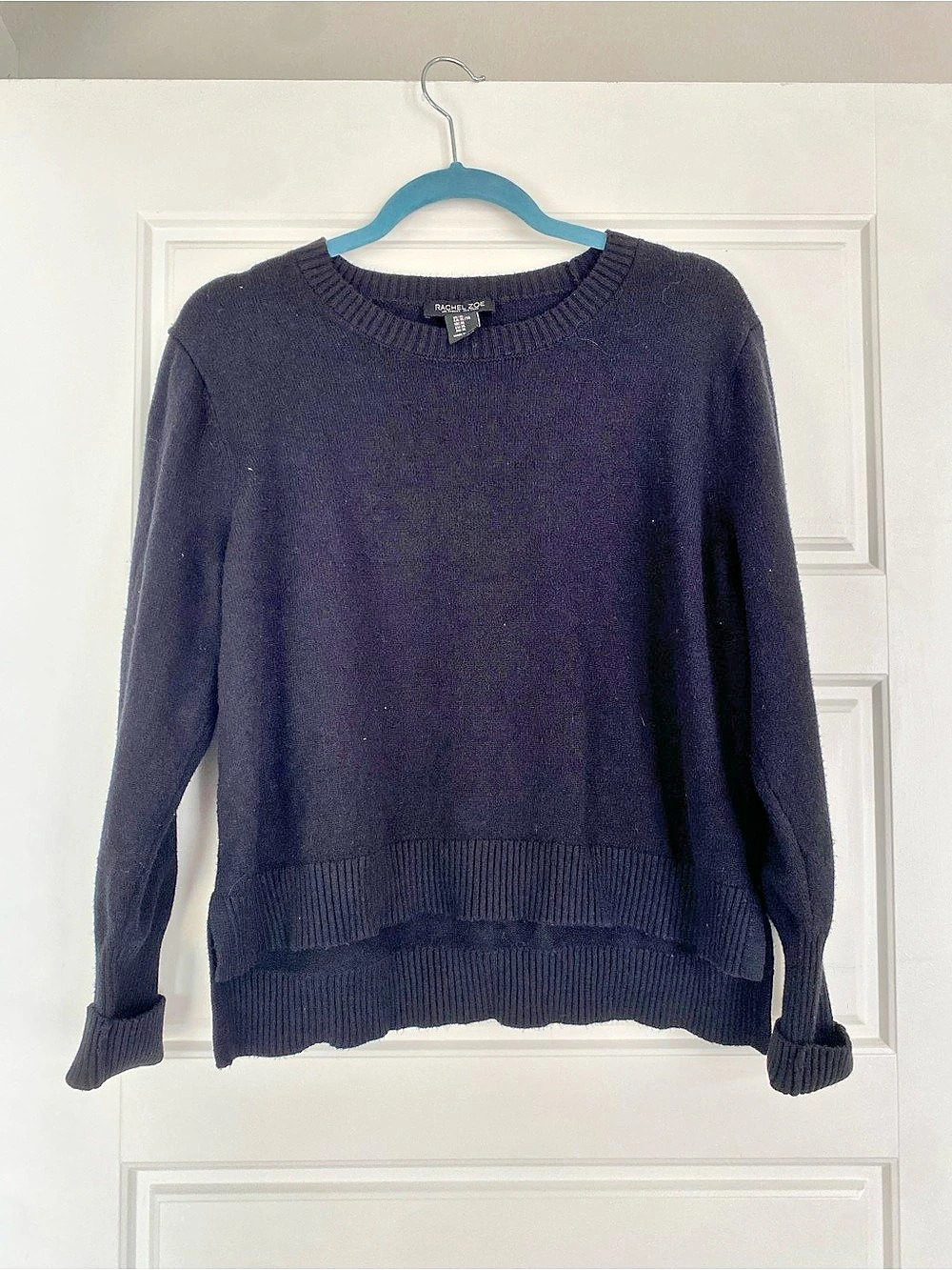 Rachel Zoe Women's Crew Neck Sweater Black Size XL